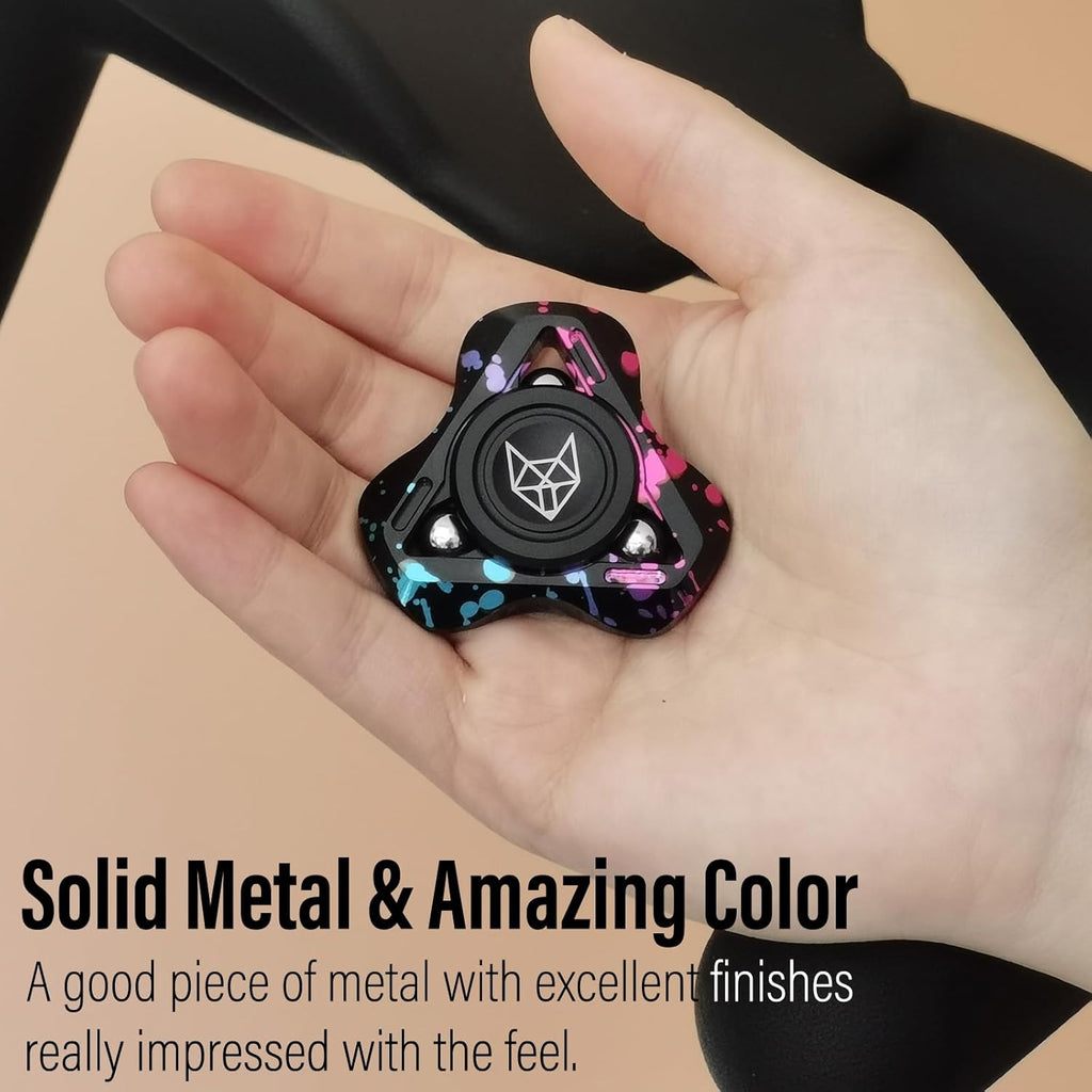 Helix Turbo Metal Fidget Spinner - Torpedo Design with Detachable Parts High Spin EDC