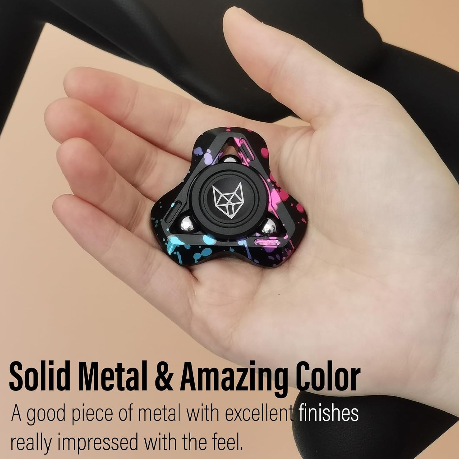Helix Turbo Metal Fidget Spinner - Torpedo Design with Detachable Parts High Spin EDC