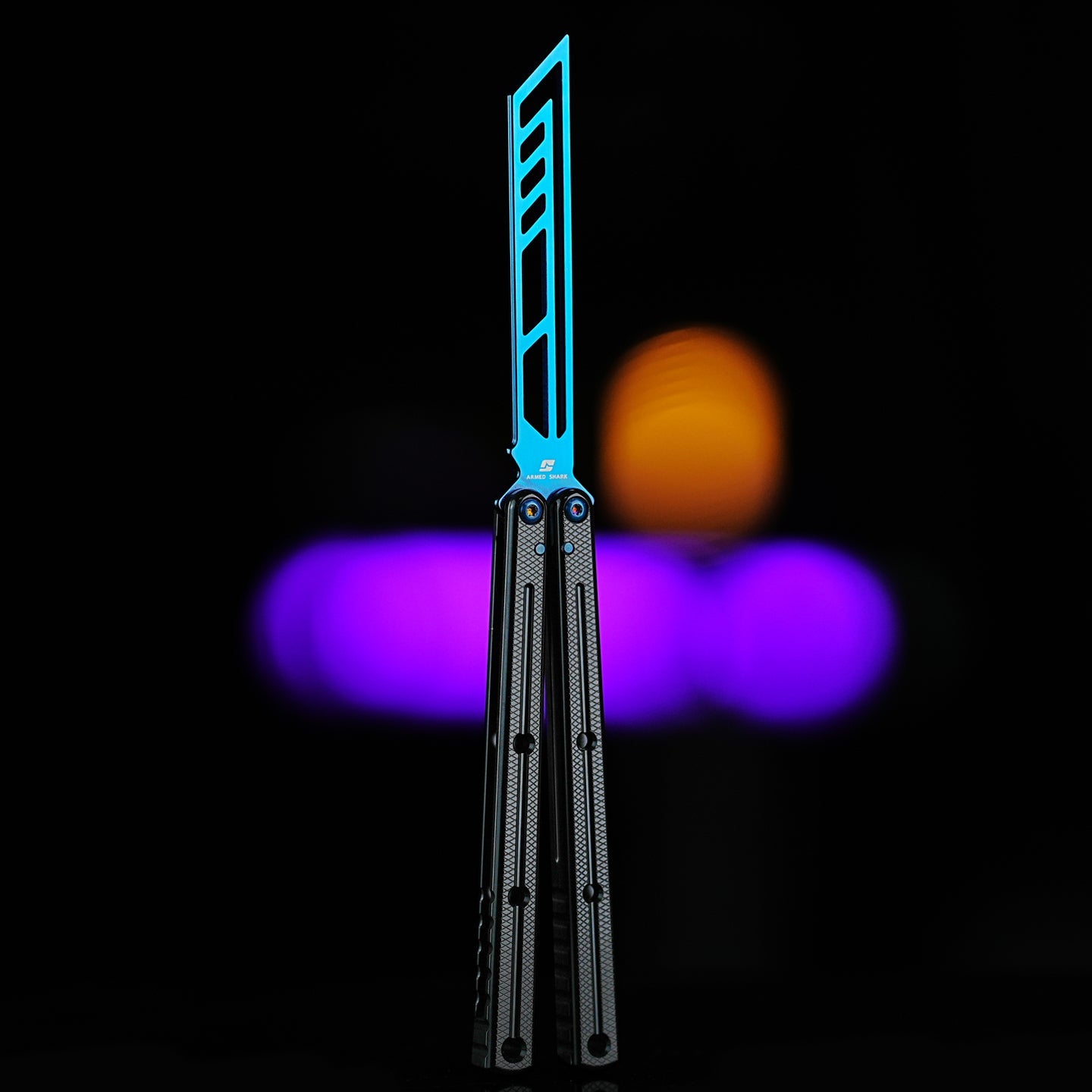 Balisong Trainer Krake Raken V3 - Armed Shark Butterfly Knife 7075 Aluminum 36 Colors