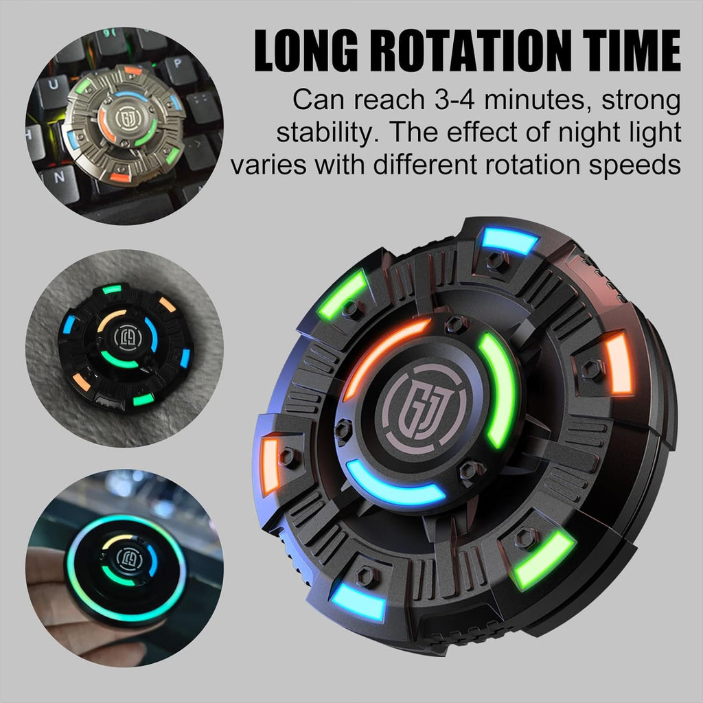 NovaDisc 2-in-1 Metal Fidget Spinner - Spin & Slide Mechanism