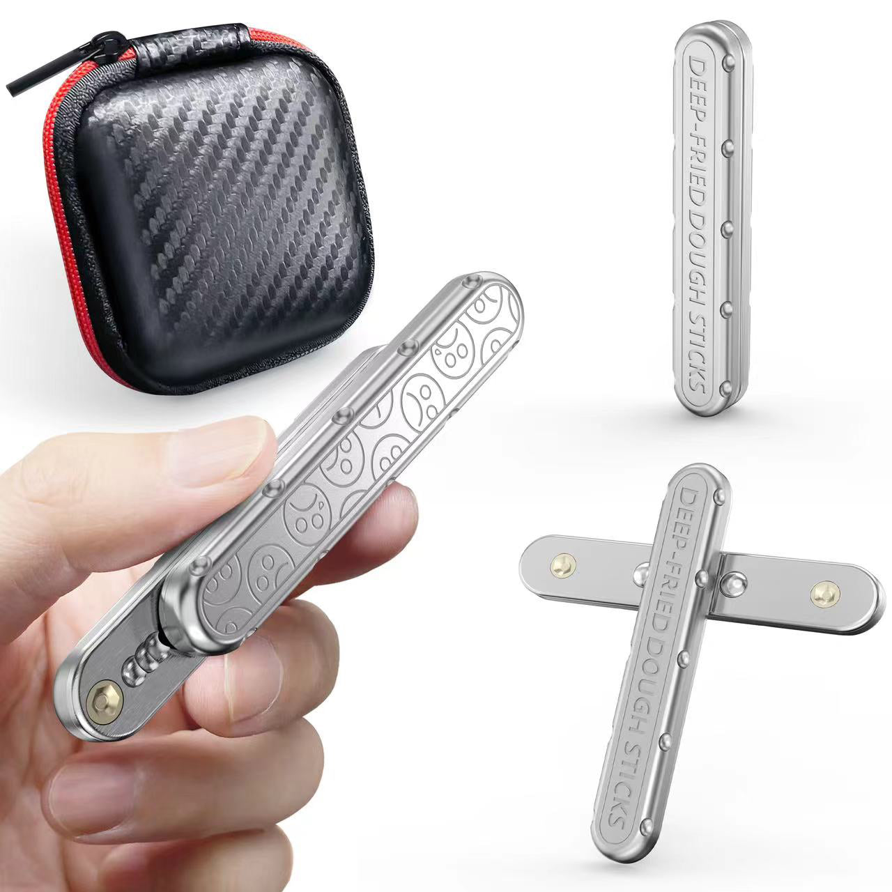 PushBar Magic Metal EDC Fidget Slider - Zinc Alloy Stress Relief Tool