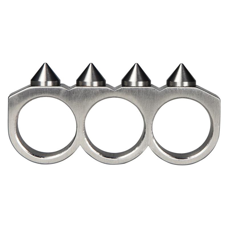 440C Stainless Steel Spiked Two Finger Knuckles - 11mm Ultra-Hard