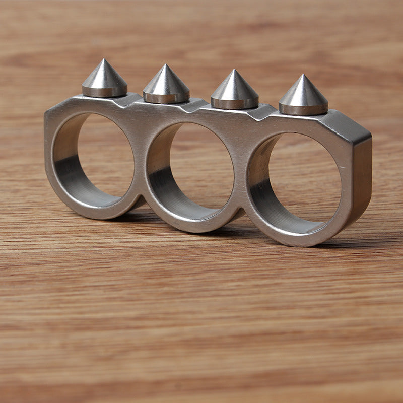440C Stainless Steel Spiked Two Finger Knuckles - 11mm Ultra-Hard