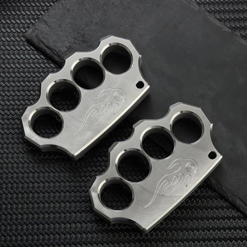 304 Stainless Steel Knuckles - Four Finger Black Oxide 16mm Heavy Duty