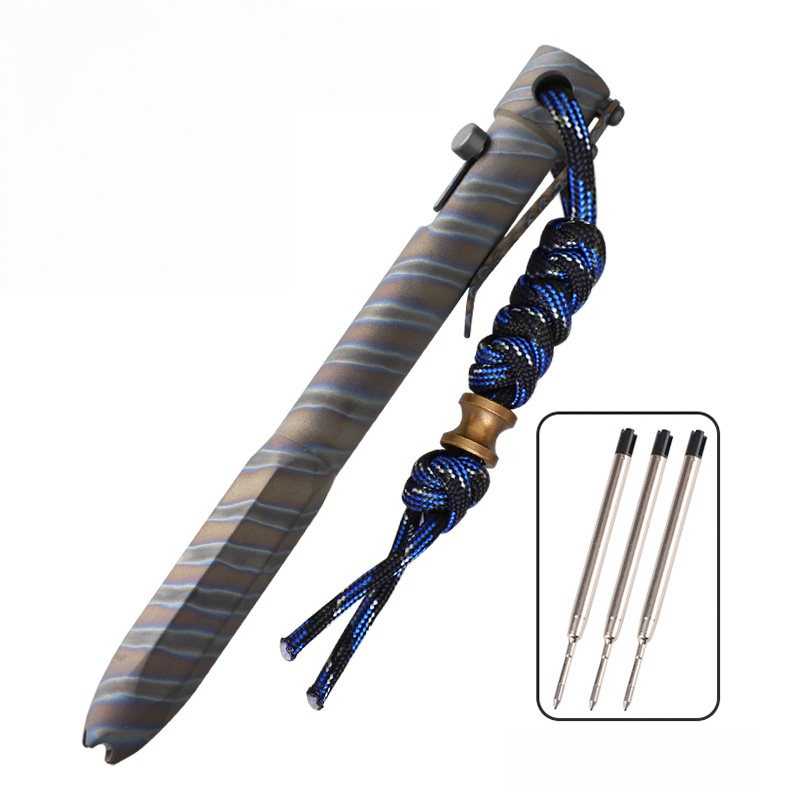 Titanium Bolt-Action Tactical Pen - Heavy-Duty EDC Writing & Self-Defense Tool