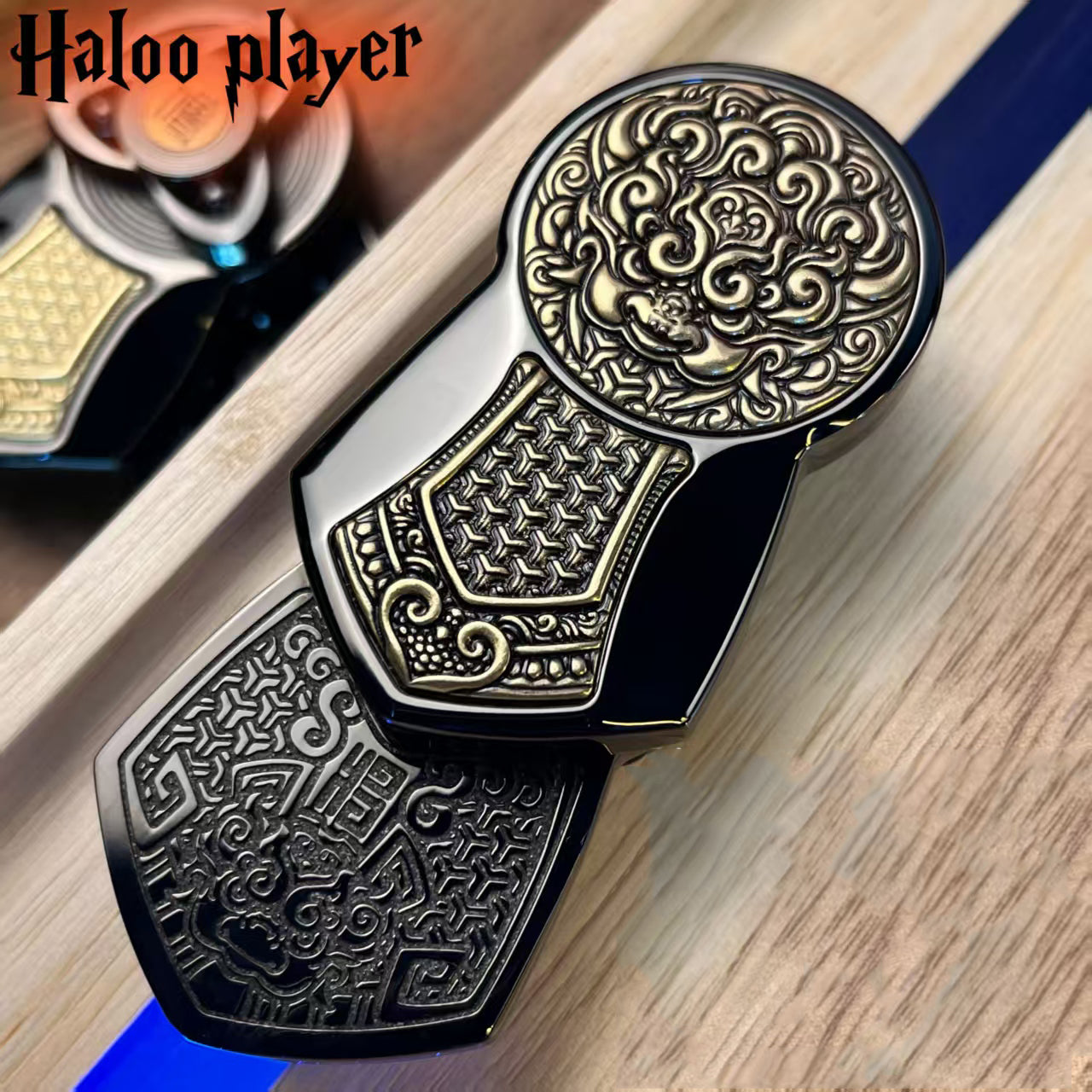Mechanical Fidget Slider Double Layer Push Rotation Ratchet EDC Stress Relief Desk Toy