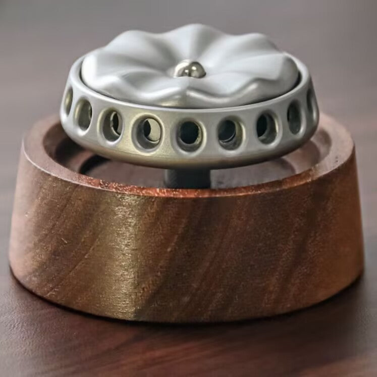 Wind Chime Spinner Fidget Toy - Metal Ball Bearing Sound Toy with Base