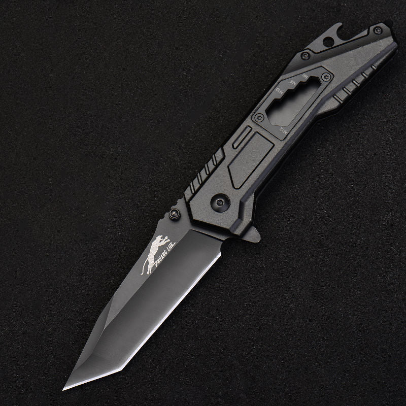 Leopard's Edge Stainless Steel Multipurpose Pocket Knife - Ergonomic Design EDC