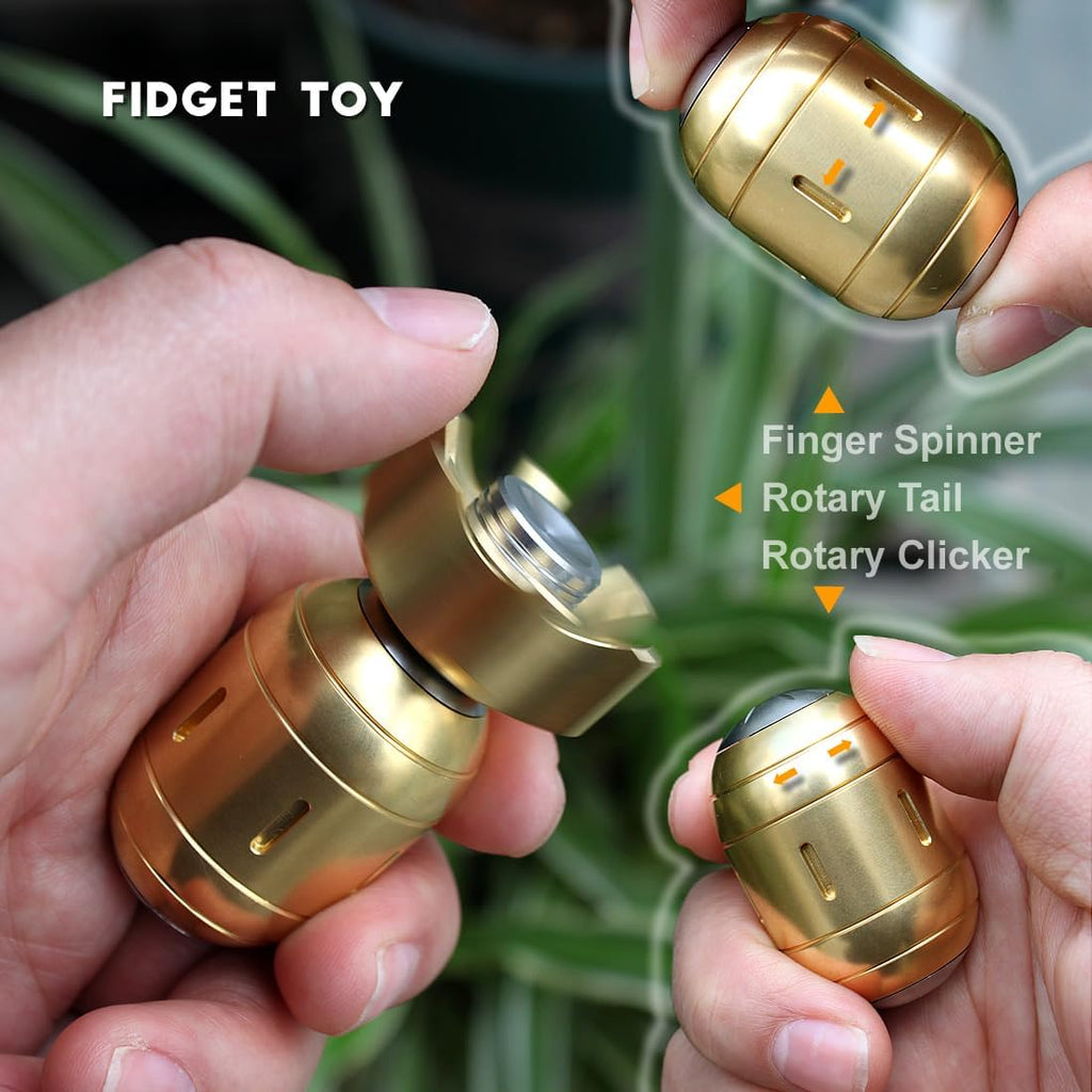 Aqua Spin 3-in-1 Metal Fidget Spinner | Torpedo Design Detachable Spinner