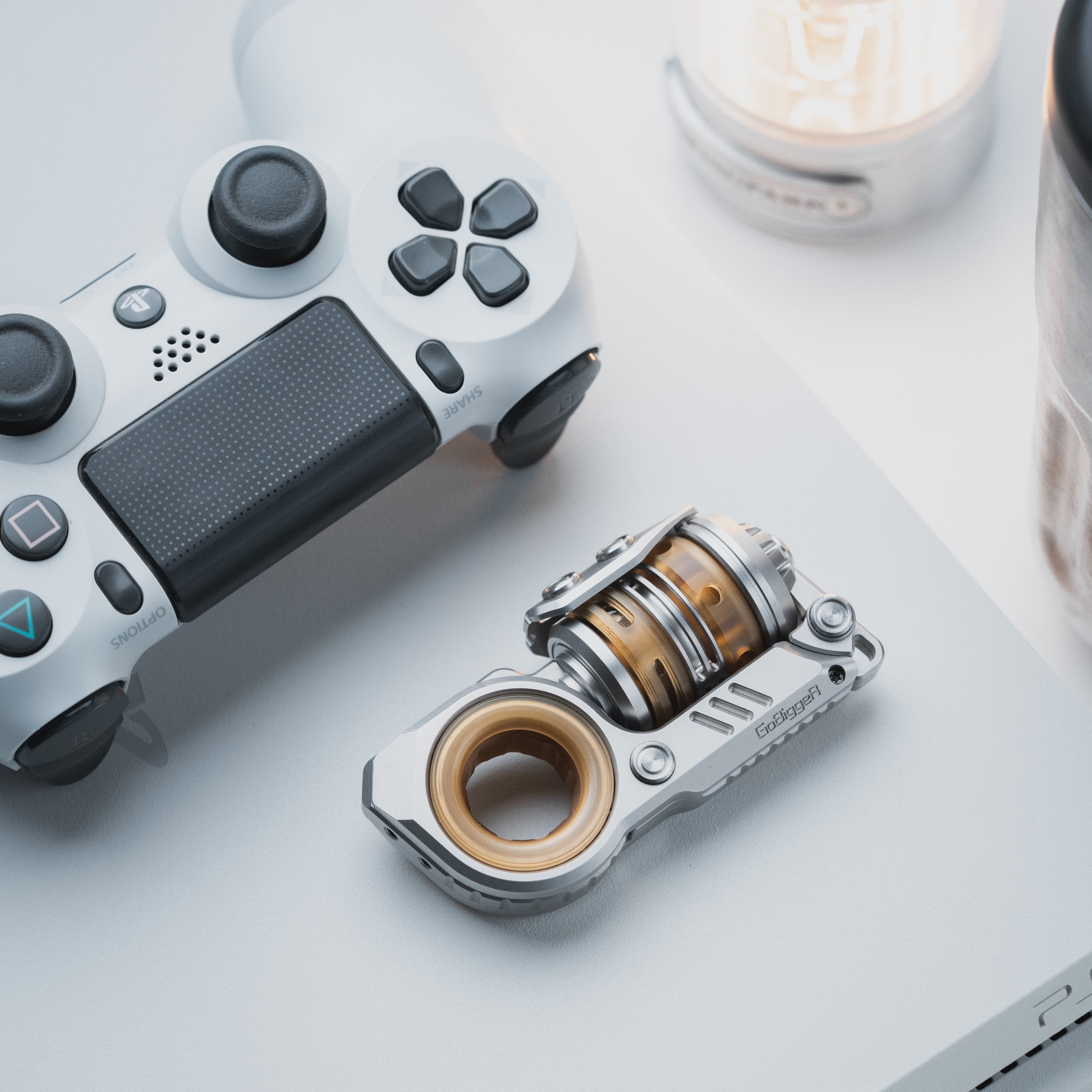 Sinian Titanium Multi-Mode Fidget Toy - Slider, Spinner & Ratchet EDC