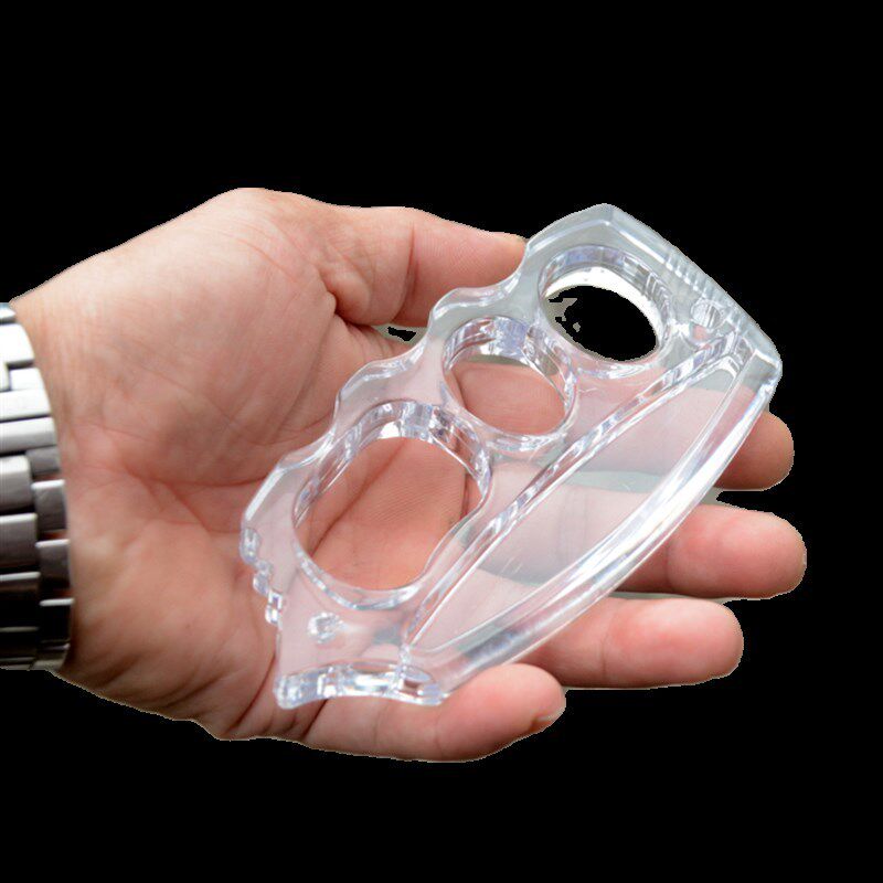 Knuckle Duster – Polycarbonate 4 Finger Transparent Non-Metal Lightweight EDC