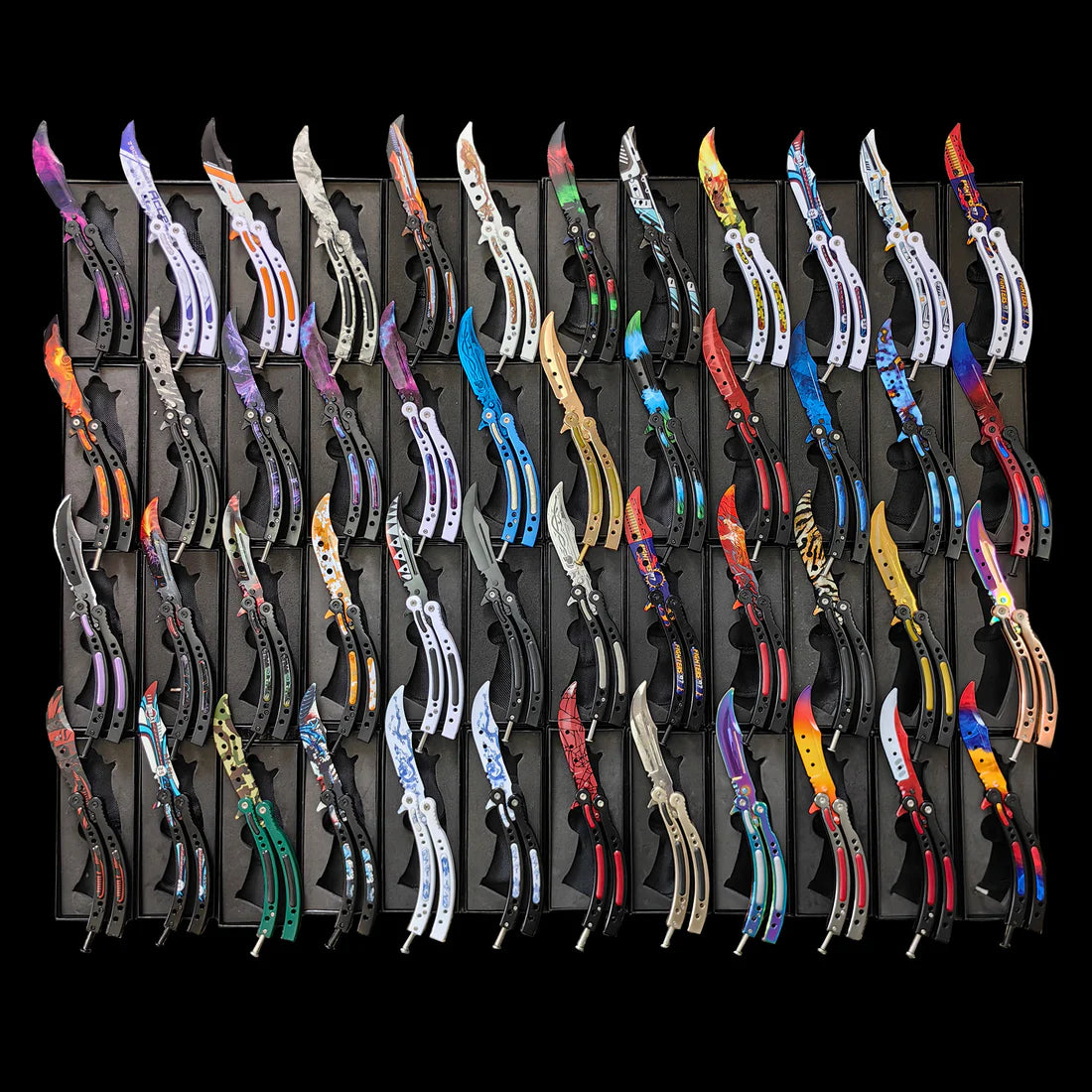 CSGO Butterfly Knife Trainer Blind Box - Armed Shark Balisong Random Skin Flipper