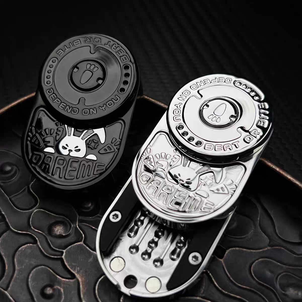 Stainless Steel Rabbit Mix Fidget Slider - Sound EDC Toy