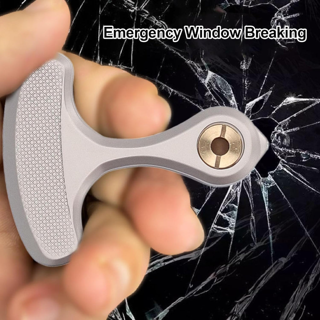 Fidget Slider – KnuckleSnap Metal EDC Stress Relief Focus Toy Black Silver