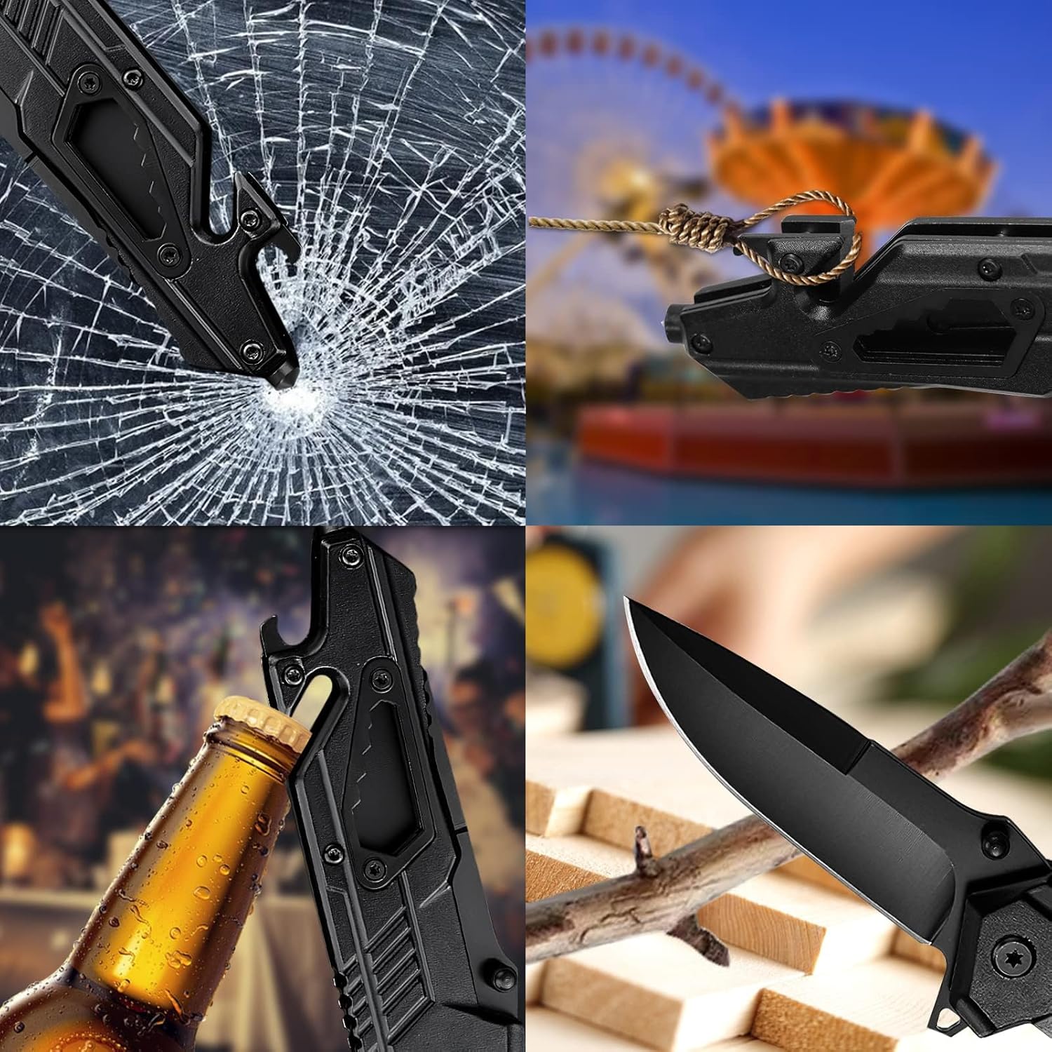 Leopard's Edge Stainless Steel Multipurpose Pocket Knife - Ergonomic Design EDC