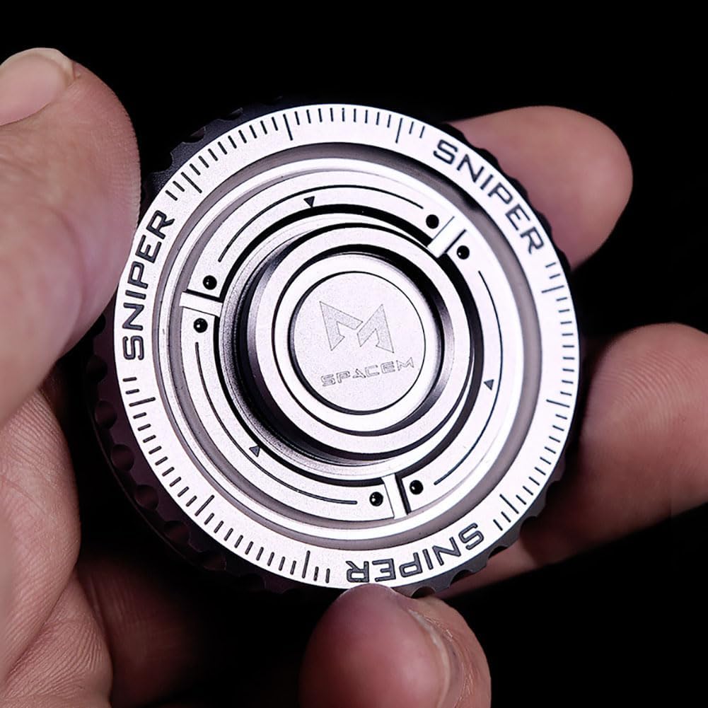 TriVortex 3-in-1 Stainless Steel Fidget Slider - Premium CNC Aluminum EDC Spinner