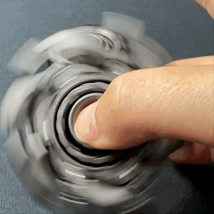 WarpFang Mecha Fidget Spinner | Stainless Steel EDC Stress Relief Toy