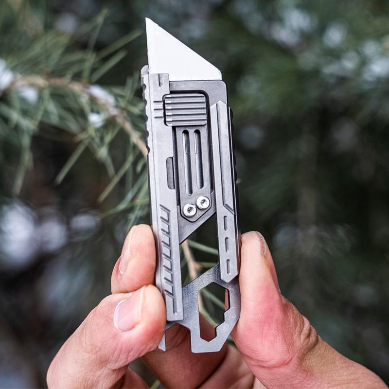 SliceCard Titanium Utility Knife - Credit Card Size 9-in-1 EDC Multitool