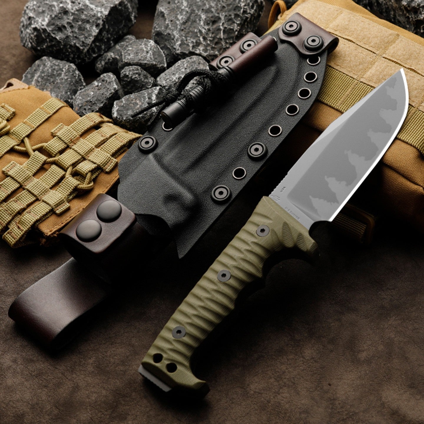 IronClad DC53 Tactical Fixed Blade Knife - 7mm Full-Tang with G10 Handle Survival