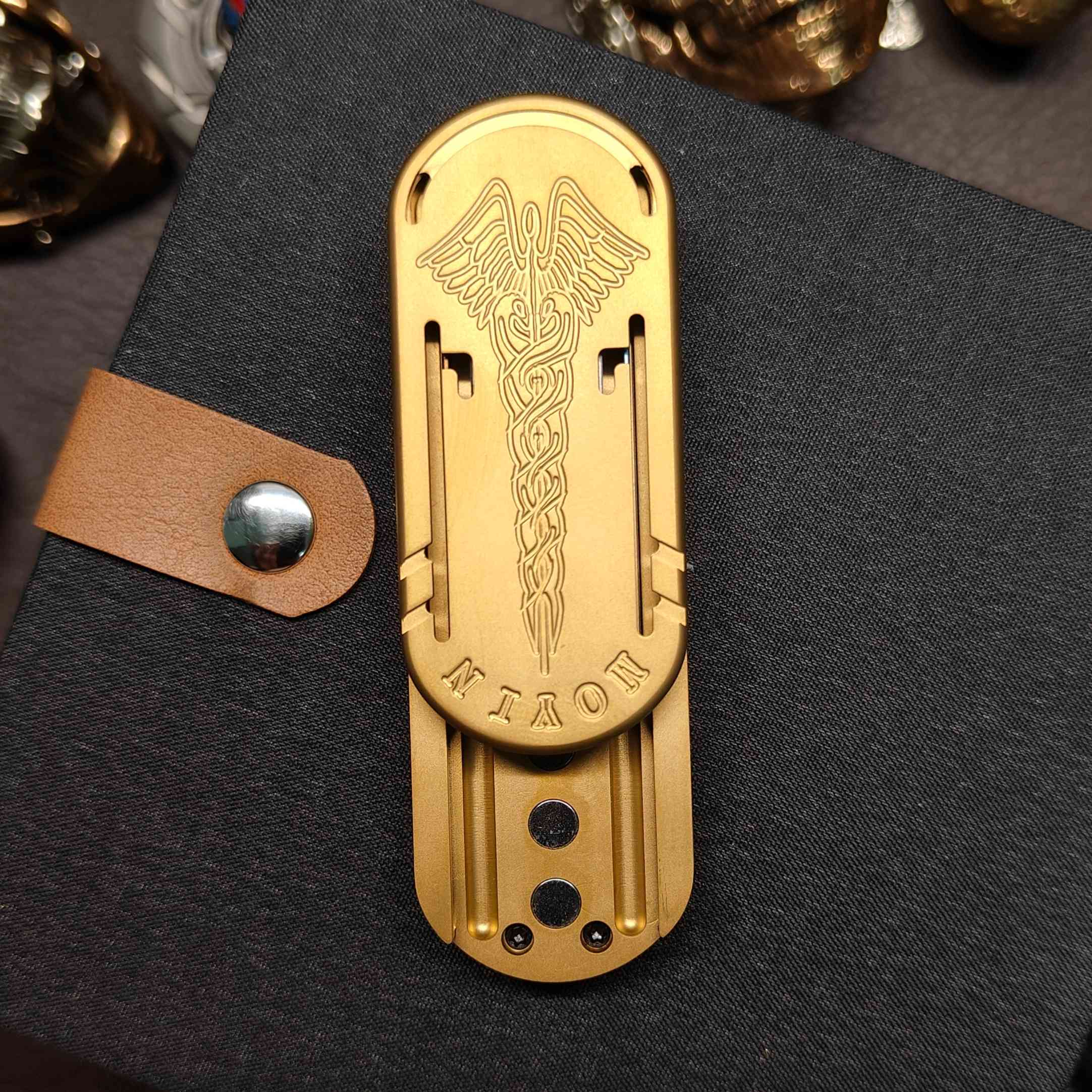 Titanium Tuning Fork Fidget Slider - Scepter EDC Toy