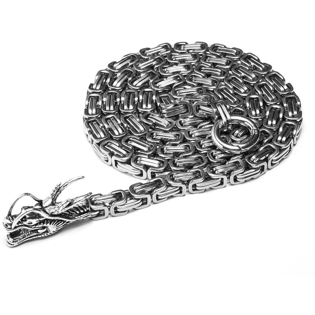 Dragon Head Full Stainless Steel Self Defense Bracelet Jewelry