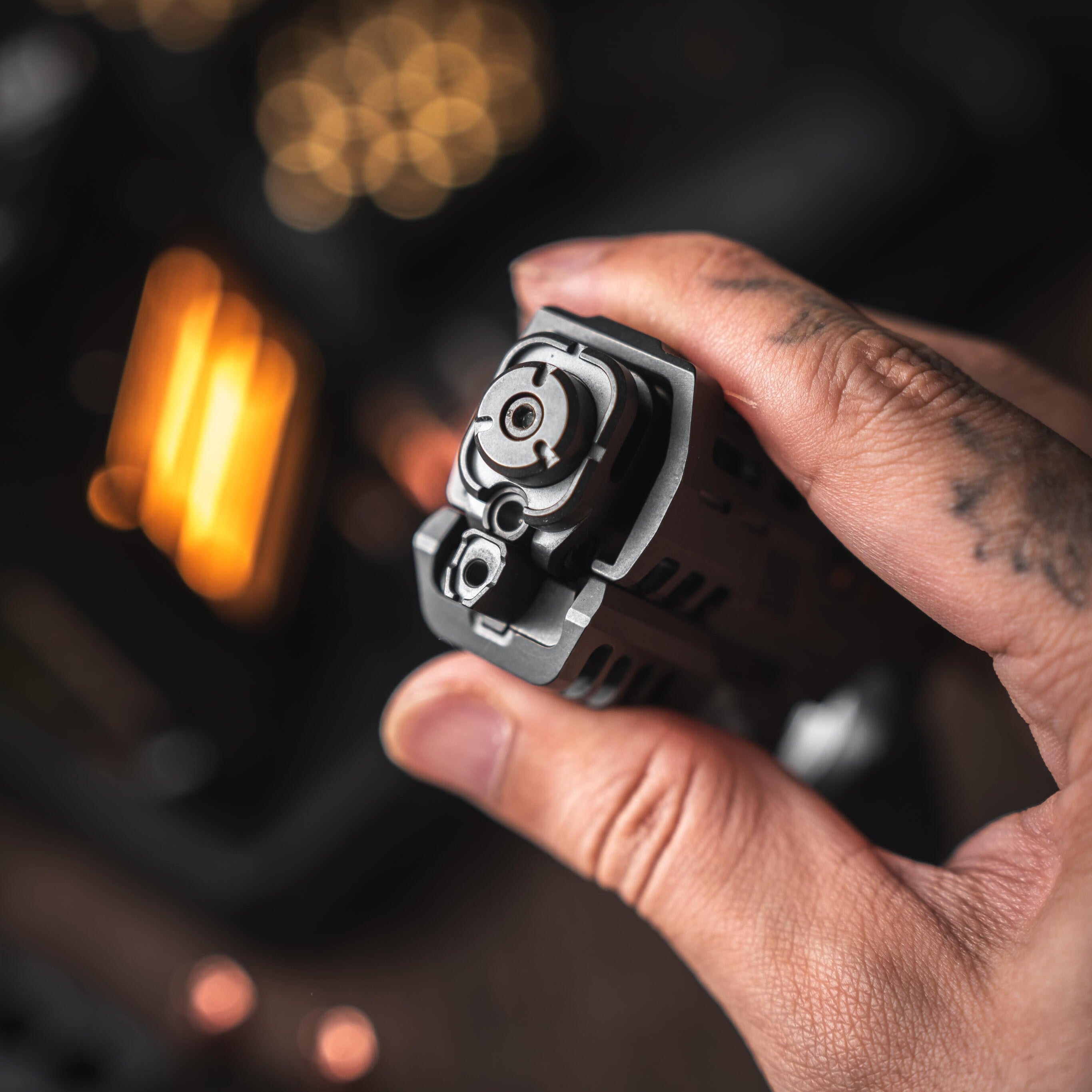 Punnk by GoBiggeR - Authentic Titanium & Zirconium Modular Fidget Spinner