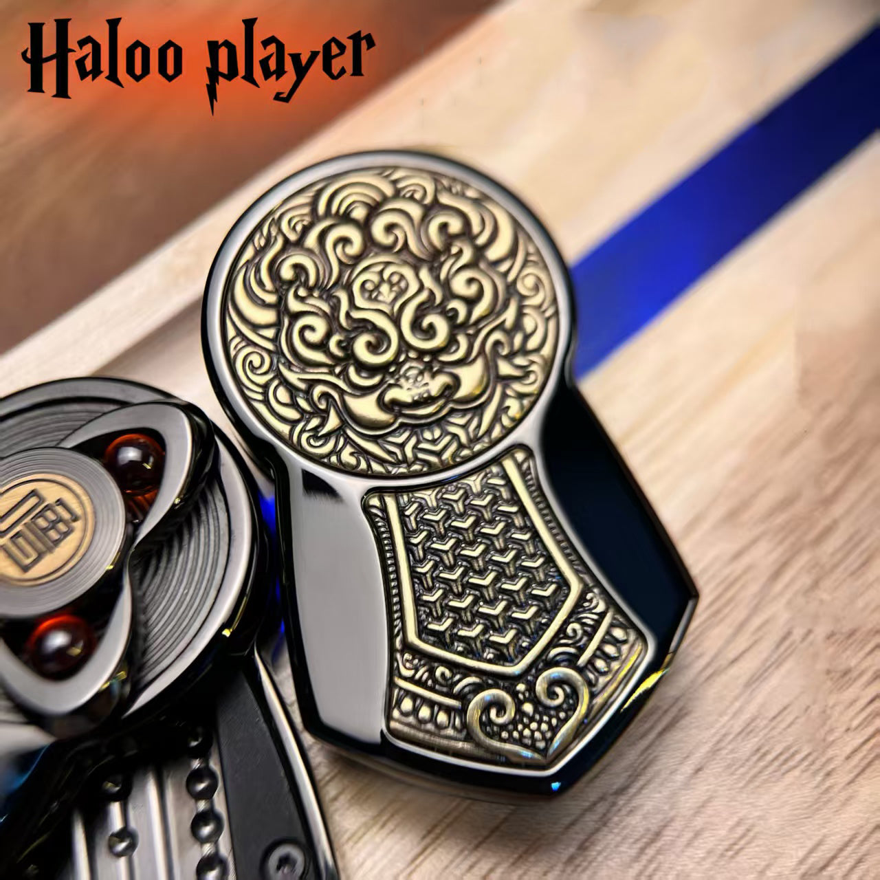 Mechanical Fidget Slider Double Layer Push Rotation Ratchet EDC Stress Relief Desk Toy