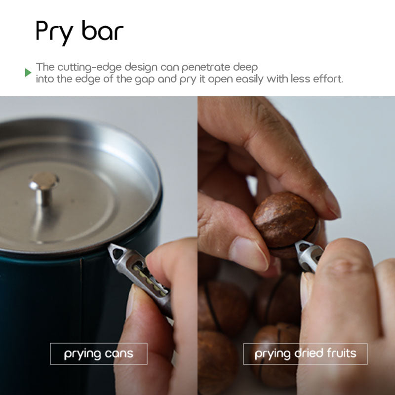 Dark Fire Titanium EDC Pendant - Multi-Tool with Keychain Lantern