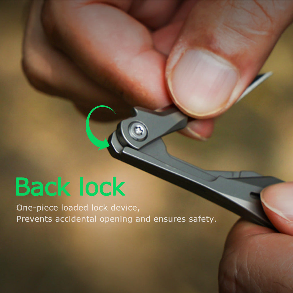 Titanium Scalpel Knife GR5 Micro Folding Replaceable Blade EDC TSA Compliant Travel