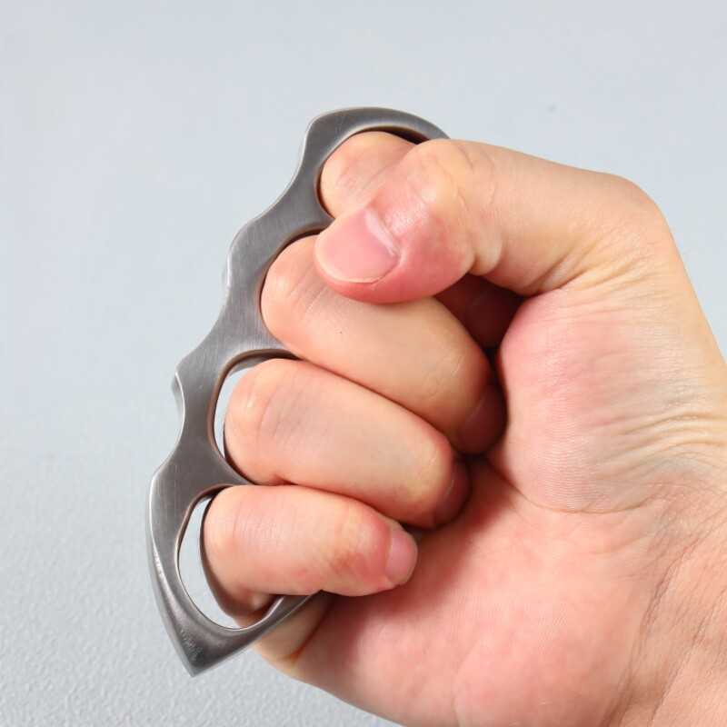 Brass Knuckles Titanium TC4 CNC Machined 4 Finger Lightweight Self-Defense EDC Knuckle Duster