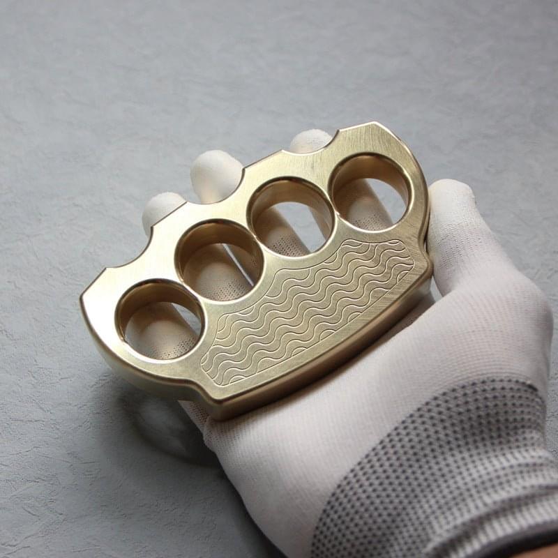 Brass Knuckles H59 | Four Finger Knuckle Duster Self Defense Knuckles - Anti-Slip Tactical Knuckles 640g