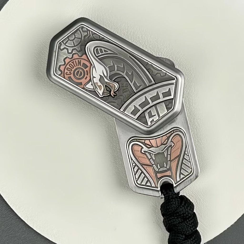 SlitherSonic Coin Whirl - Premium Metal Fidget Spinner with Acoustic Pop