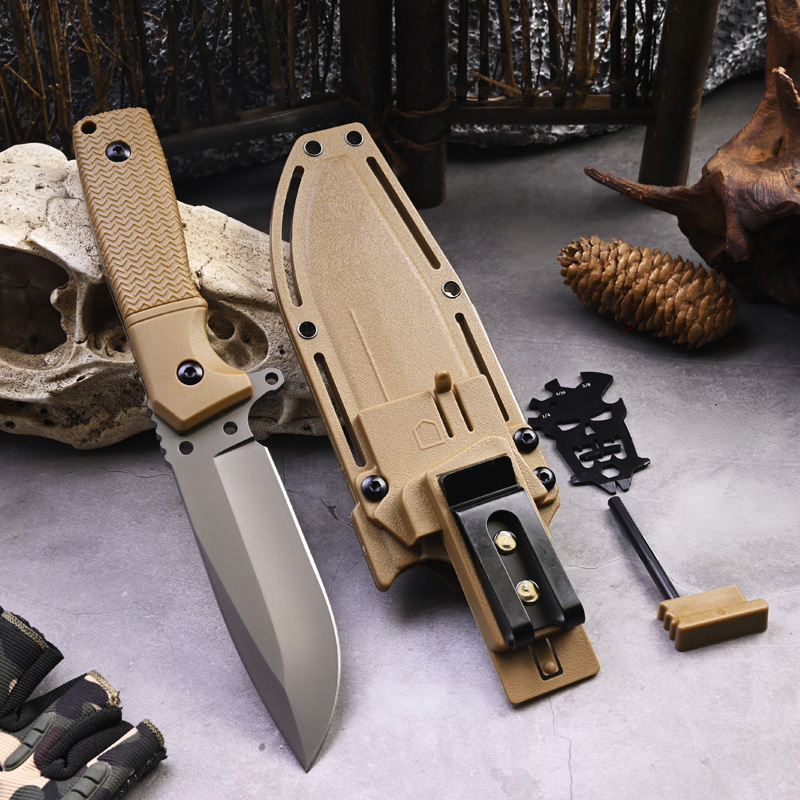 Talon Fixed Blade Tactical Survival Knife - G10 Handle & Kydex Sheath