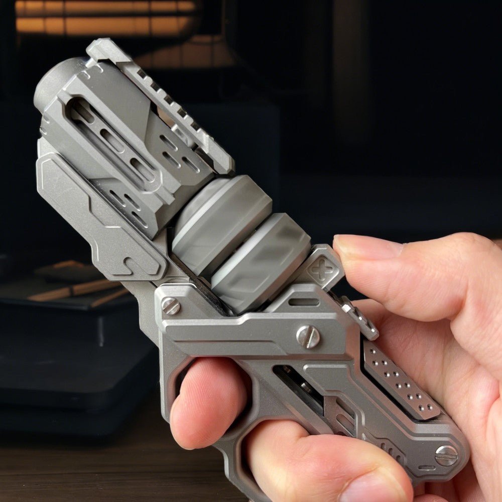 Fidget Toy Metal Fidget Toy Gun Shaped Zinc Alloy Stress Relief Toy EDC Fidget Anxiety Relief
