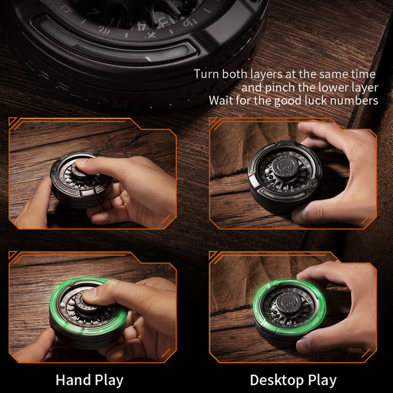 Fidget Spinner Metal Wheel of Fate Smooth Spin EDC Stress Relief Focus Desk Toy