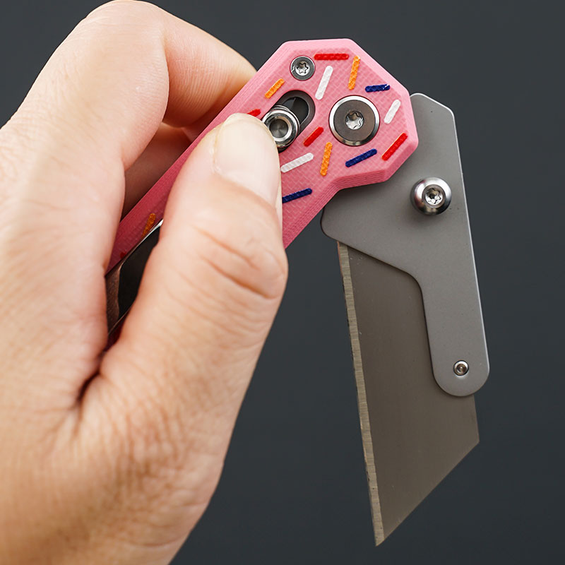 ViperSlide Heavy-Duty Folding Utility Knife - G10 Handle with Axle Lock Multi-Function