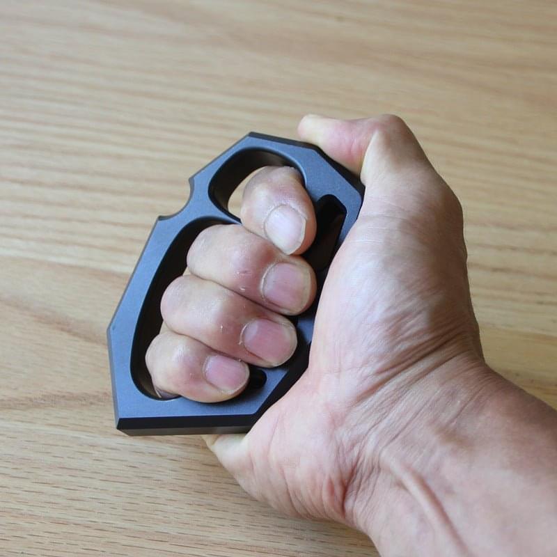 Aluminum Alloy Knuckles - Four Finger Black Oxide 15mm Lightweight