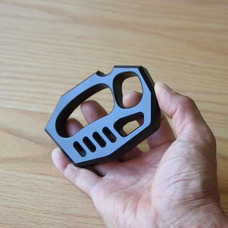 Aluminum Alloy Knuckles - Four Finger Black Oxide 15mm Lightweight