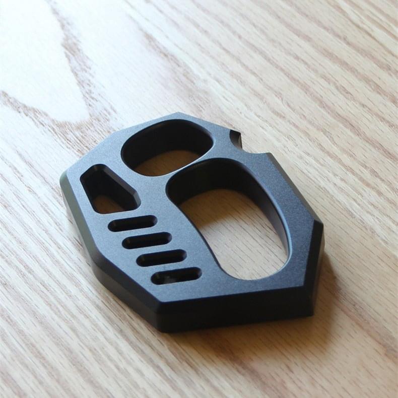 Aluminum Alloy Knuckles - Four Finger Black Oxide 15mm Lightweight