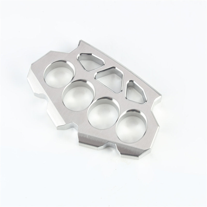 Brass Knuckles Stainless Steel 4 Finger Heavy Duty Full Size Self-Defense EDC Knuckle Duster 425g