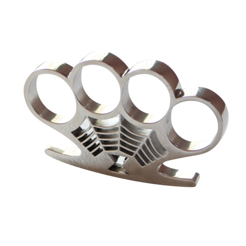 Brass Knuckles Stainless Steel 4 Finger Ring Heavy Duty Self-Defense EDC Knuckle Duster 222g