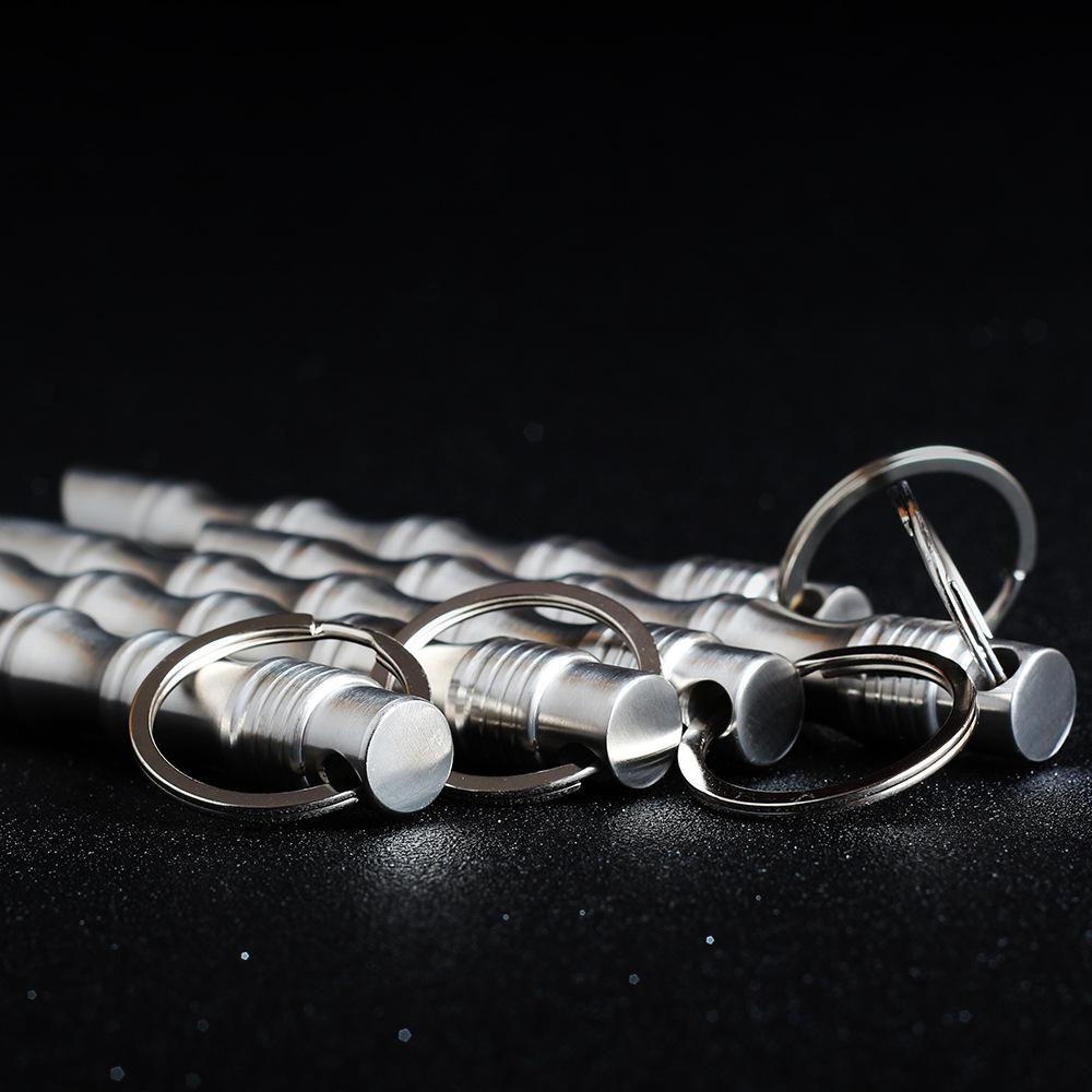 304 Stainless Steel Bamboo Kubotan Self Defense Keychain