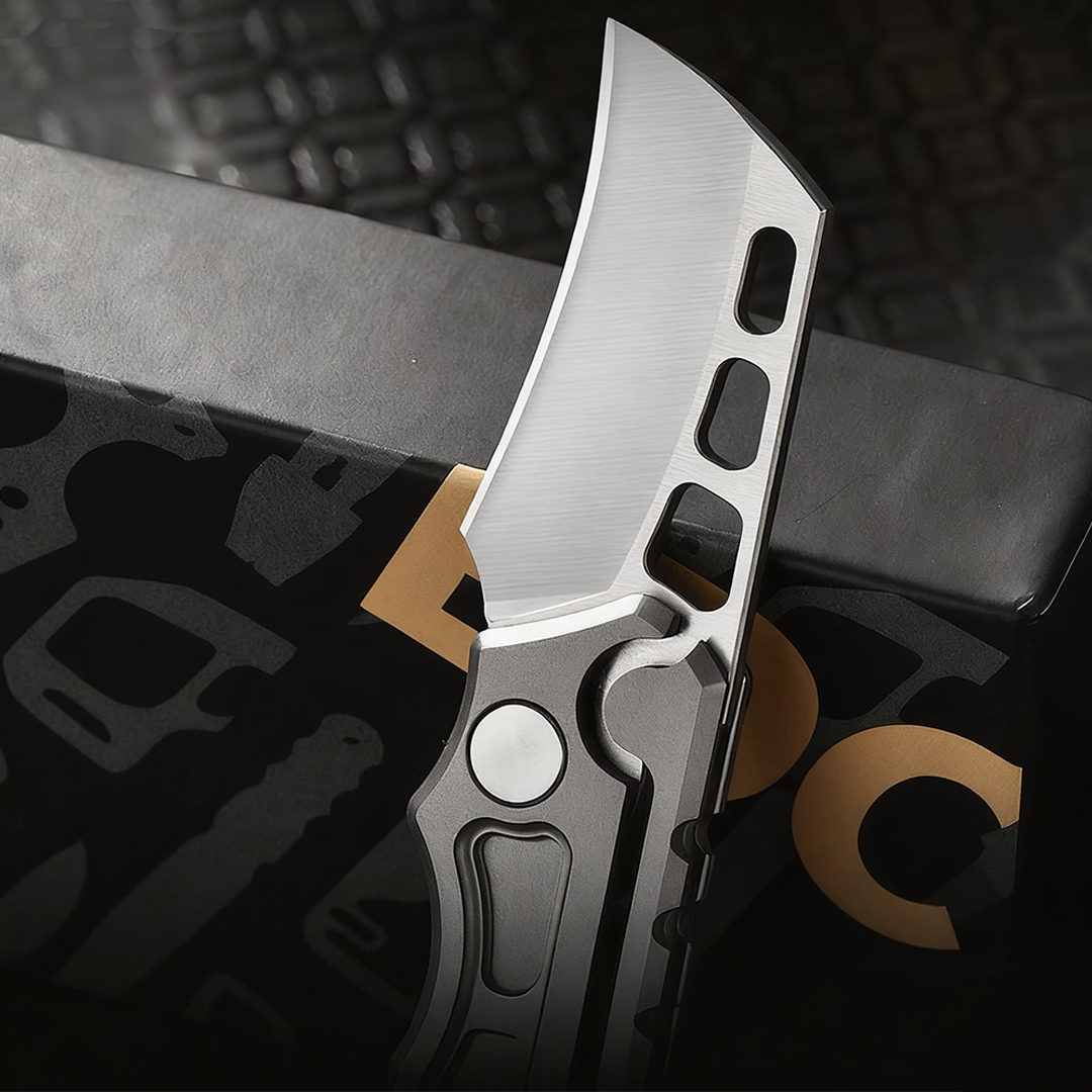 Titan Claw Mini EDC Folding Knife - 14C28N Steel & GR5 Titanium Handle