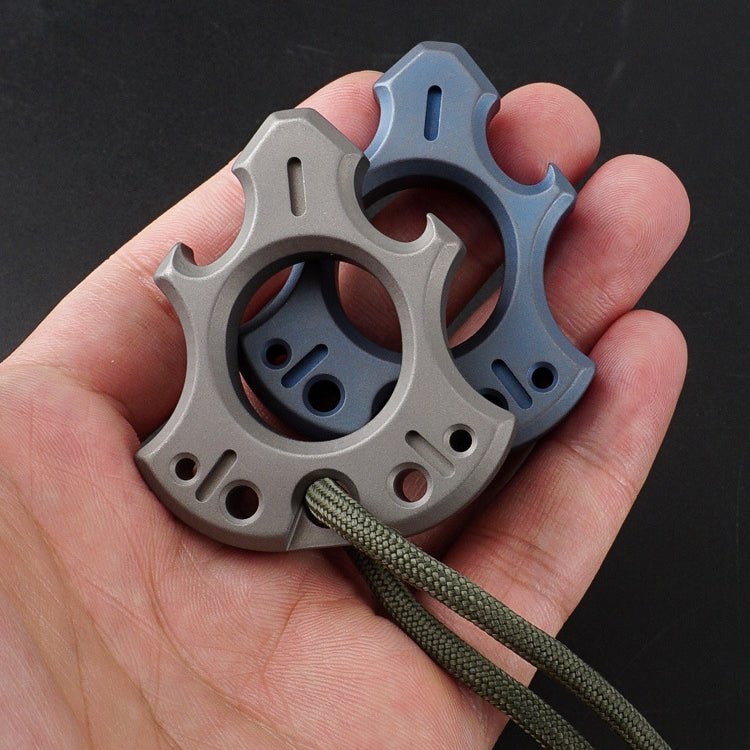 Titanium Wasteland Style One Finger Knuckle - EDC Self Defense Tool