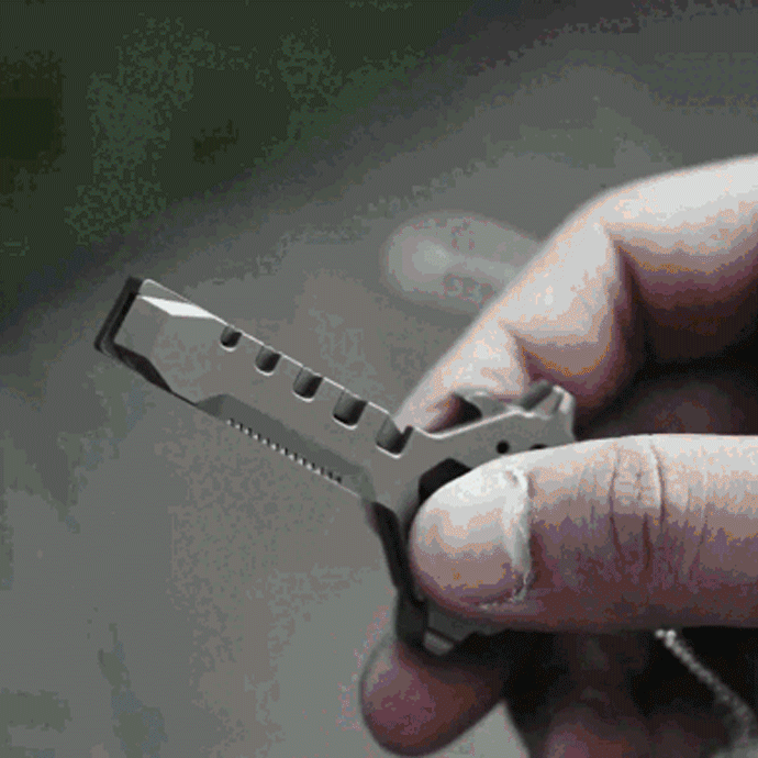 Keymaster Titanium 12-in-1 EDC Multi-Tool - Compact Versatile Design