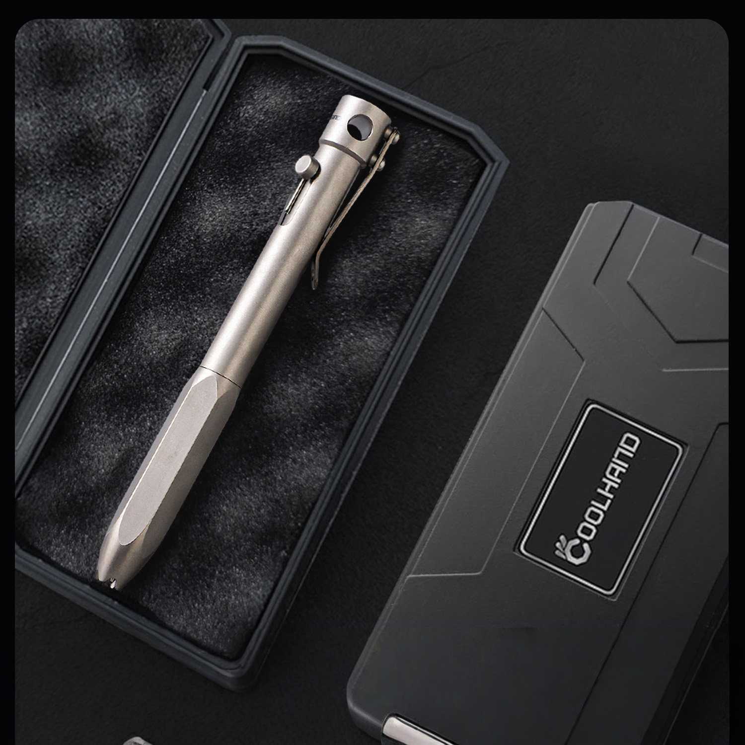 Titanium Bolt-Action Tactical Pen - Heavy-Duty EDC Writing & Self-Defense Tool