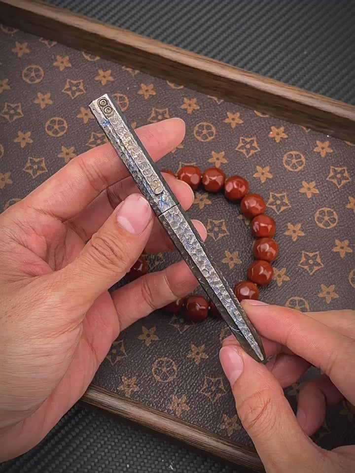 Tactical Pen Self Defense – Hand Engraved Titanium EDC Pen Tungsten Steel