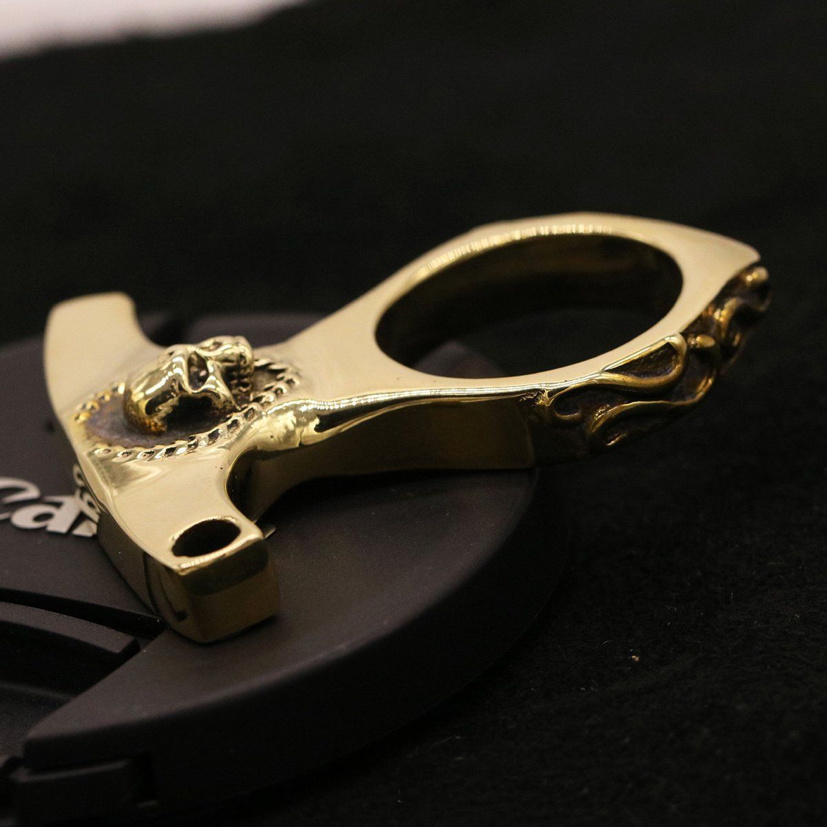 Real Brass Knuckles - Single Finger Keychain (Handmade Cast)