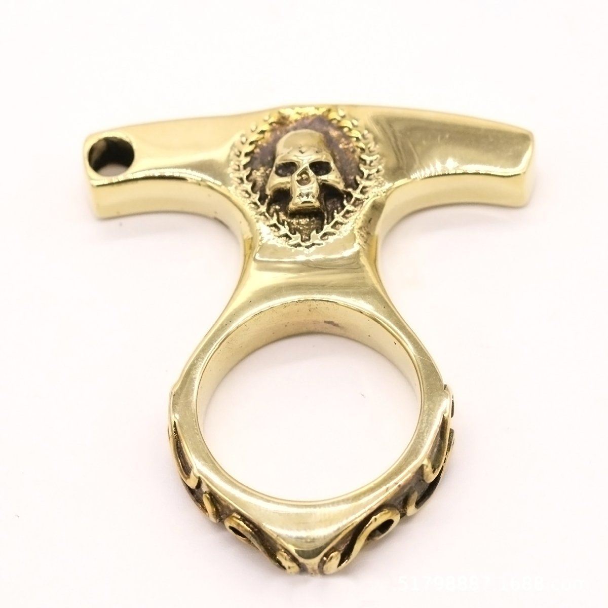 Real Brass Knuckles - Single Finger Keychain (Handmade Cast)
