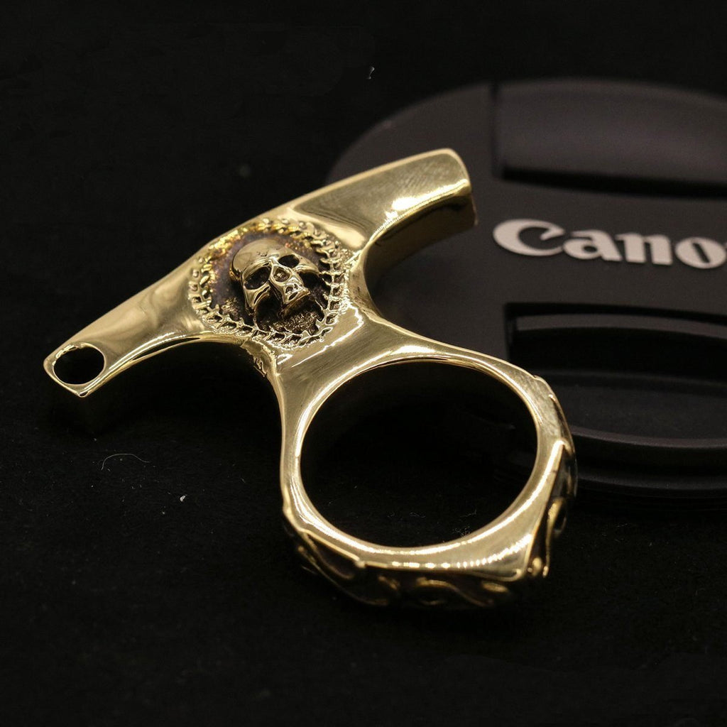 Real Brass Knuckles - Single Finger Keychain (Handmade Cast)